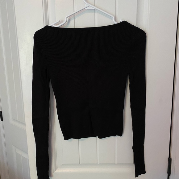 Garage Ribbed Square Neck Sweater - Picture 2 of 3